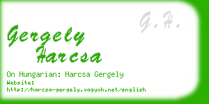 gergely harcsa business card